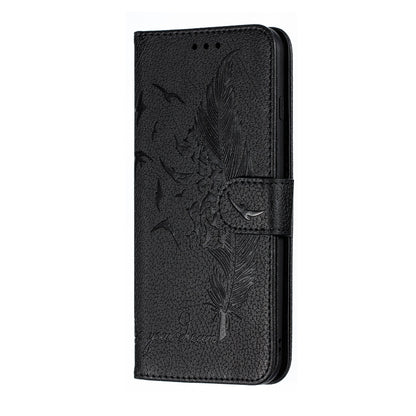 Feather Pattern Litchi Texture Horizontal Flip Leather Case with Wallet & Holder & Card Slots For iPhone 7 Plus / 8 Plus(Black) - More iPhone Cases by buy2fix | Online Shopping UK | buy2fix