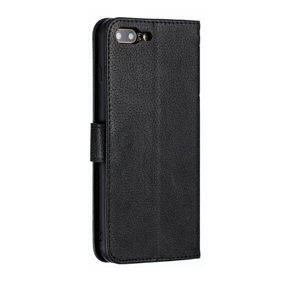 Feather Pattern Litchi Texture Horizontal Flip Leather Case with Wallet & Holder & Card Slots For iPhone 7 Plus / 8 Plus(Black) - More iPhone Cases by buy2fix | Online Shopping UK | buy2fix