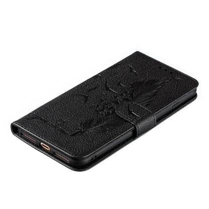 Feather Pattern Litchi Texture Horizontal Flip Leather Case with Wallet & Holder & Card Slots For iPhone 7 Plus / 8 Plus(Black) - More iPhone Cases by buy2fix | Online Shopping UK | buy2fix