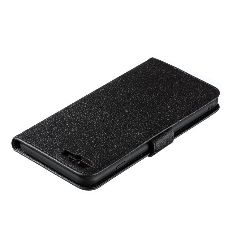 Feather Pattern Litchi Texture Horizontal Flip Leather Case with Wallet & Holder & Card Slots For iPhone 7 Plus / 8 Plus(Black) - More iPhone Cases by buy2fix | Online Shopping UK | buy2fix