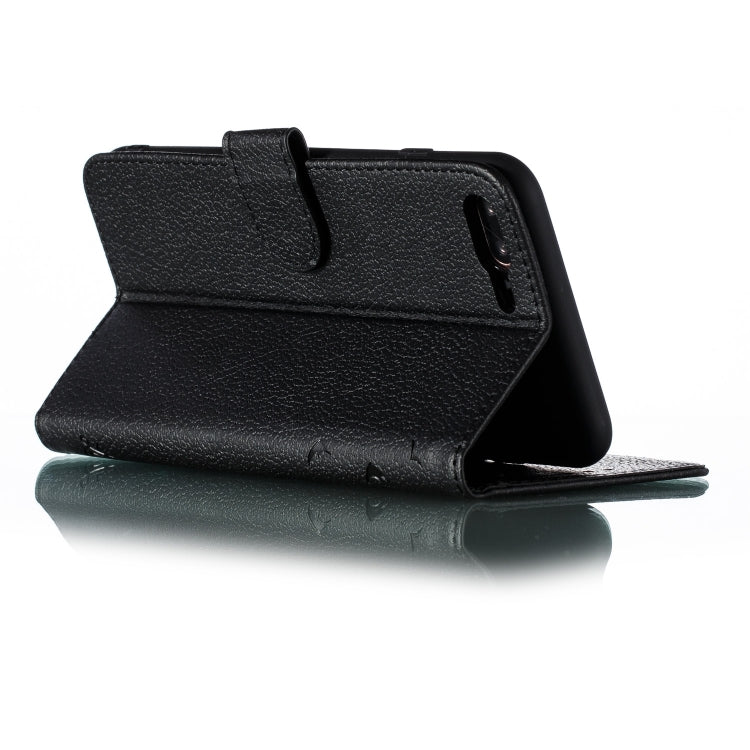 Feather Pattern Litchi Texture Horizontal Flip Leather Case with Wallet & Holder & Card Slots For iPhone 7 Plus / 8 Plus(Black) - More iPhone Cases by buy2fix | Online Shopping UK | buy2fix