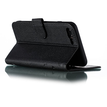 Feather Pattern Litchi Texture Horizontal Flip Leather Case with Wallet & Holder & Card Slots For iPhone 7 Plus / 8 Plus(Black) - More iPhone Cases by buy2fix | Online Shopping UK | buy2fix