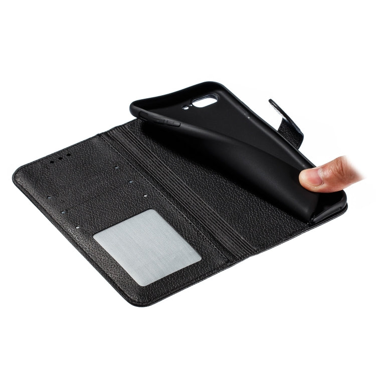 Feather Pattern Litchi Texture Horizontal Flip Leather Case with Wallet & Holder & Card Slots For iPhone 7 Plus / 8 Plus(Black) - More iPhone Cases by buy2fix | Online Shopping UK | buy2fix