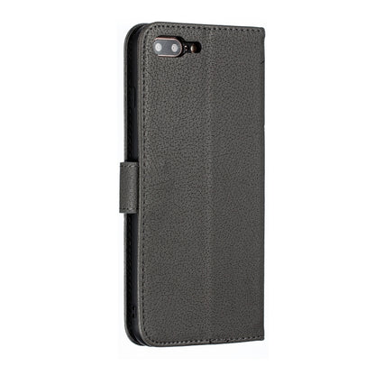 Feather Pattern Litchi Texture Horizontal Flip Leather Case with Wallet & Holder & Card Slots For iPhone 7 Plus / 8 Plus(Gray) - More iPhone Cases by buy2fix | Online Shopping UK | buy2fix