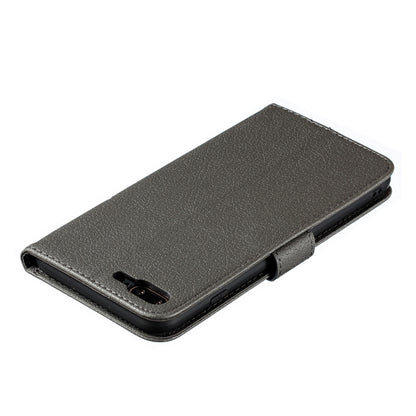 Feather Pattern Litchi Texture Horizontal Flip Leather Case with Wallet & Holder & Card Slots For iPhone 7 Plus / 8 Plus(Gray) - More iPhone Cases by buy2fix | Online Shopping UK | buy2fix