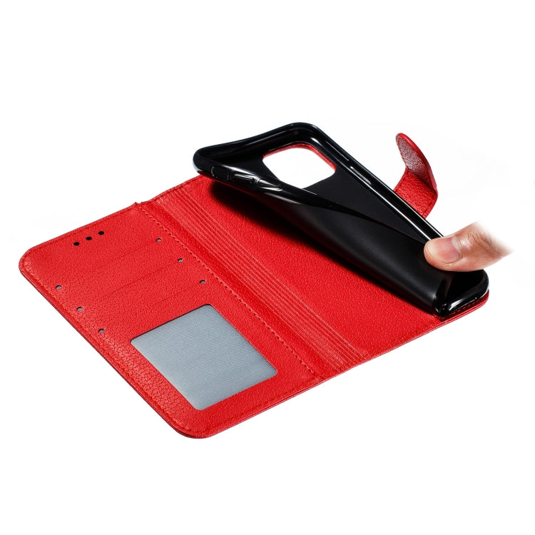 For iPhone 11 Pro Feather Pattern Litchi Texture Horizontal Flip Leather Case with Wallet & Holder & Card Slots (Red) - iPhone 11 Pro Cases by buy2fix | Online Shopping UK | buy2fix