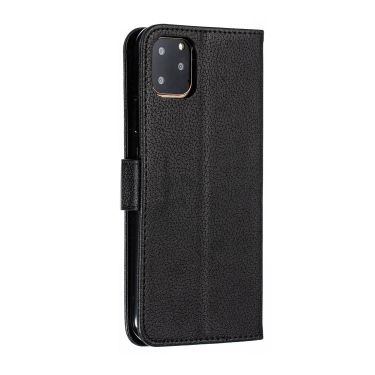 For iPhone 11 Pro Feather Pattern Litchi Texture Horizontal Flip Leather Case with Wallet & Holder & Card Slots (Black) - iPhone 11 Pro Cases by buy2fix | Online Shopping UK | buy2fix