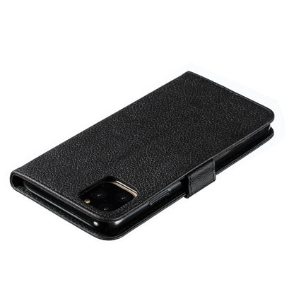 For iPhone 11 Pro Feather Pattern Litchi Texture Horizontal Flip Leather Case with Wallet & Holder & Card Slots (Black) - iPhone 11 Pro Cases by buy2fix | Online Shopping UK | buy2fix