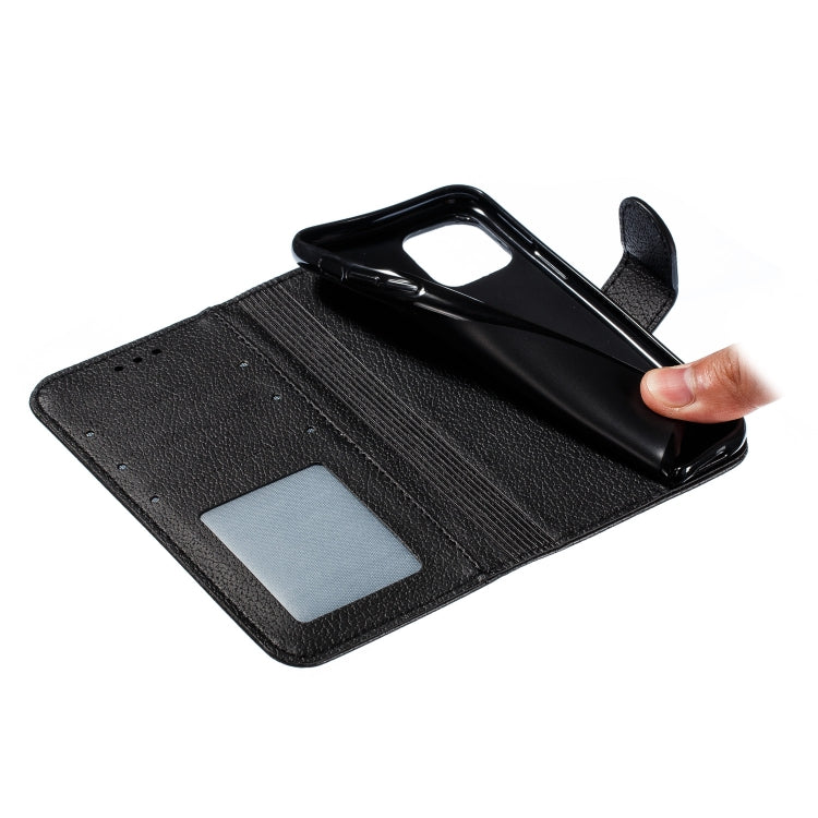 For iPhone 11 Pro Feather Pattern Litchi Texture Horizontal Flip Leather Case with Wallet & Holder & Card Slots (Black) - iPhone 11 Pro Cases by buy2fix | Online Shopping UK | buy2fix