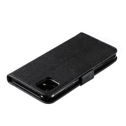 For iPhone 11 Feather Pattern Litchi Texture Horizontal Flip Leather Case with Wallet & Holder & Card Slots (Black) - iPhone 11 Cases by buy2fix | Online Shopping UK | buy2fix