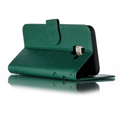 Feather Pattern Litchi Texture Horizontal Flip Leather Case with Wallet & Holder & Card Slots For Galaxy J6 (2018)(Green) by buy2fix