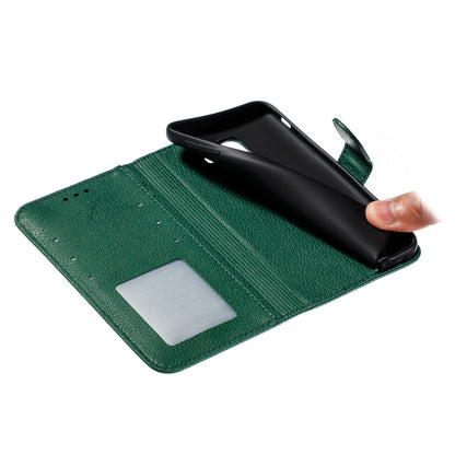 Feather Pattern Litchi Texture Horizontal Flip Leather Case with Wallet & Holder & Card Slots For Galaxy J6 (2018)(Green) by buy2fix