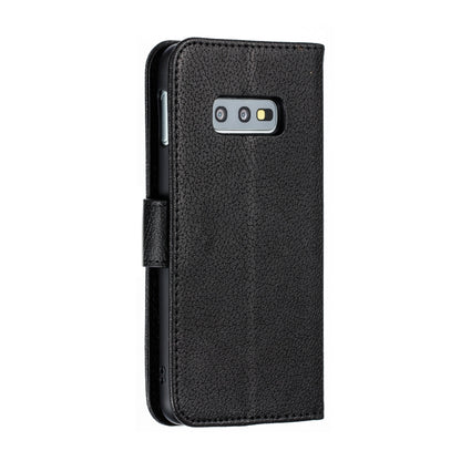 Feather Pattern Litchi Texture Horizontal Flip Leather Case with Wallet & Holder & Card Slots For Galaxy S10e(Black) by buy2fix