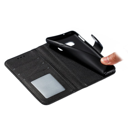 Feather Pattern Litchi Texture Horizontal Flip Leather Case with Wallet & Holder & Card Slots For Galaxy S10e(Black) by buy2fix