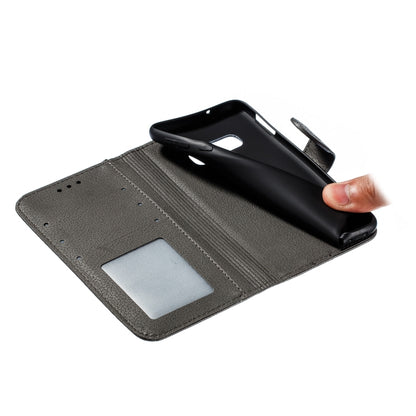 Feather Pattern Litchi Texture Horizontal Flip Leather Case with Wallet & Holder & Card Slots For Galaxy S10e(Gray) by buy2fix