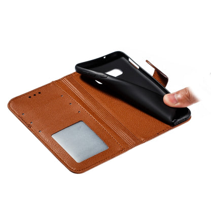 Feather Pattern Litchi Texture Horizontal Flip Leather Case with Wallet & Holder & Card Slots For Galaxy S10e(Brown) by buy2fix