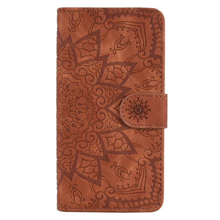 Calf Pattern Double Folding Design Embossed Leather Case with Wallet & Holder & Card Slots for Galaxy S9(Brown) by buy2fix