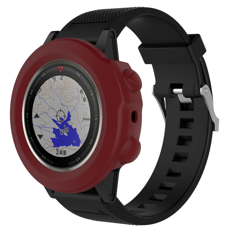 Smart Watch Silicone Protective Case, Host not Included for Garmin Fenix 5X(Dark Red) - Watch Cases by buy2fix | Online Shopping UK | buy2fix