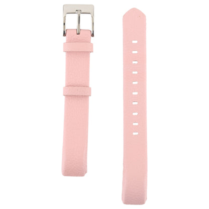 Smart Watch Shiny Leather Watch Band for Fitbit Alta(Pink) - Watch Bands by buy2fix | Online Shopping UK | buy2fix