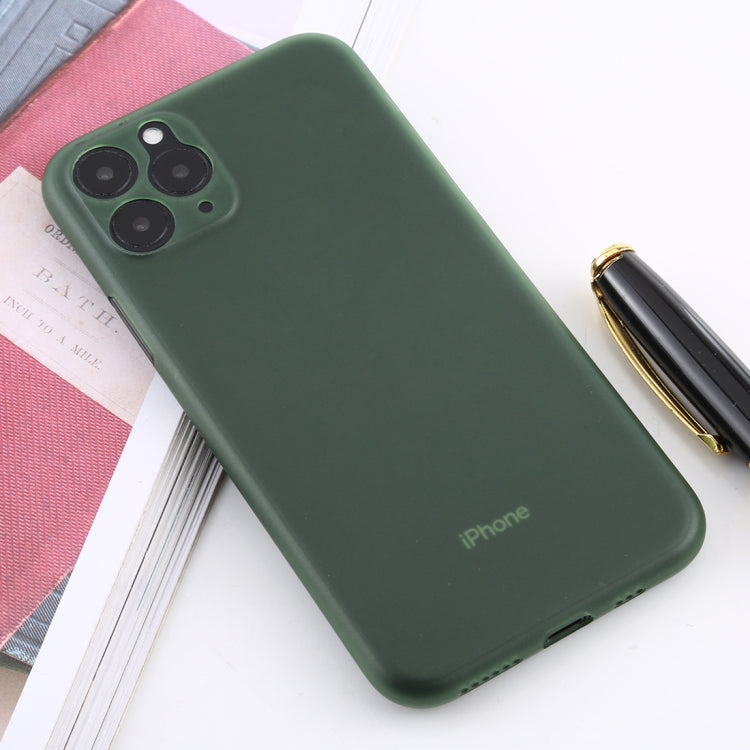 For iPhone 11 Pro Max Ultra-thin Frosted PP Case(Dark Green) - iPhone 11 Pro Max Cases by buy2fix | Online Shopping UK | buy2fix