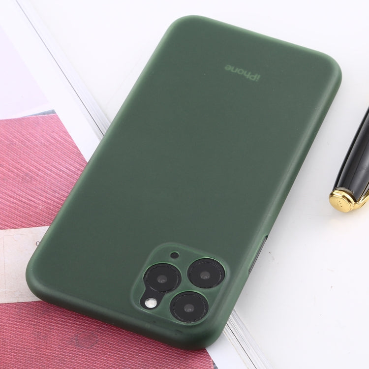 For iPhone 11 Pro Max Ultra-thin Frosted PP Case(Dark Green) - iPhone 11 Pro Max Cases by buy2fix | Online Shopping UK | buy2fix