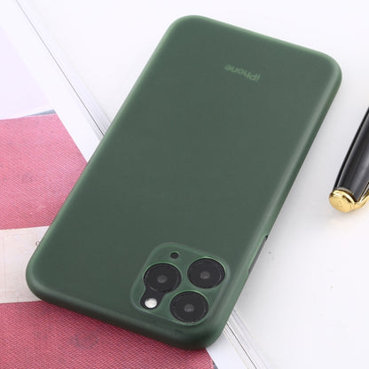 For iPhone 11 Pro Max Ultra-thin Frosted PP Case(Dark Green) - iPhone 11 Pro Max Cases by buy2fix | Online Shopping UK | buy2fix