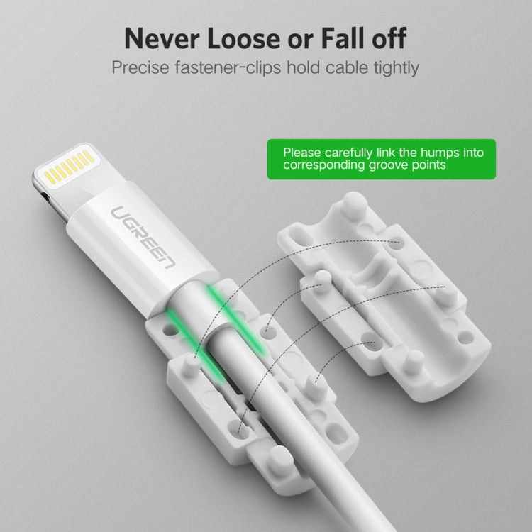 UGREEN LP127 6 PCS Anti-break Data Cable Protector for All Apple Original Data Cable - Cable Organizer by UGREEN | Online Shopping UK | buy2fix