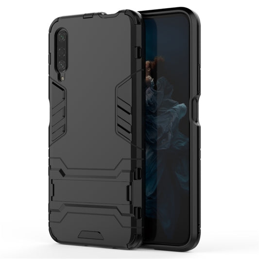 For Huawei Honor 9X / Honor 9X Pro (Without Fingerprint Hole) Shockproof PC + TPU Protective Case with Invisible Holder(Black) - Honor Cases by buy2fix | Online Shopping UK | buy2fix
