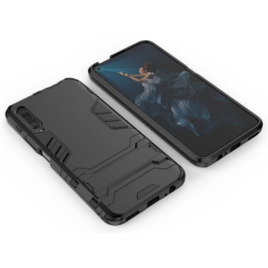 For Huawei Honor 9X / Honor 9X Pro (Without Fingerprint Hole) Shockproof PC + TPU Protective Case with Invisible Holder(Black) - Honor Cases by buy2fix | Online Shopping UK | buy2fix