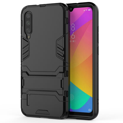 For Xiaomi Mi CC9e Shockproof PC + TPU Protective Case with Invisible Holder(Black) - Xiaomi Cases by buy2fix | Online Shopping UK | buy2fix