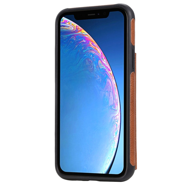 For iPhone 11 Pro Cat Tree Embossing Pattern Shockproof Protective Case with Card Slots & Photo Frame(Brown) - iPhone 11 Pro Cases by buy2fix | Online Shopping UK | buy2fix