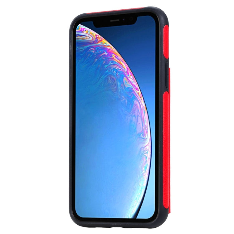 For iPhone 11 Pro Cat Tree Embossing Pattern Shockproof Protective Case with Card Slots & Photo Frame(Red) - iPhone 11 Pro Cases by buy2fix | Online Shopping UK | buy2fix