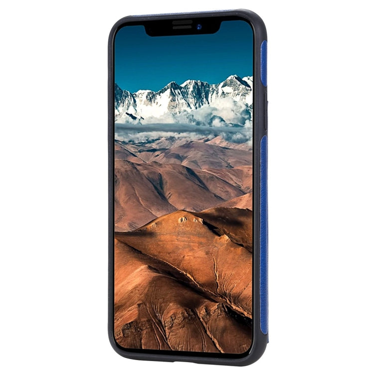 For iPhone 11 Pro Max Cat Tree Embossing Pattern Shockproof Protective Case with Card Slots & Photo Frame(Blue) - iPhone 11 Pro Max Cases by buy2fix | Online Shopping UK | buy2fix