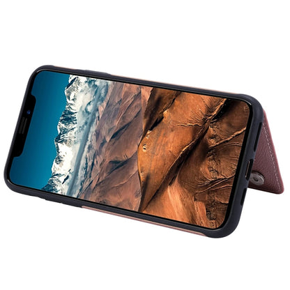For iPhone 11 Pro Max Cat Tree Embossing Pattern Shockproof Protective Case with Card Slots & Photo Frame(Rose Gold) - iPhone 11 Pro Max Cases by buy2fix | Online Shopping UK | buy2fix