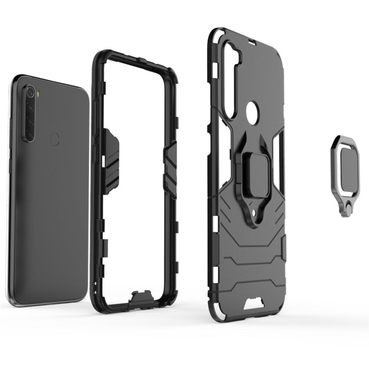 For Xiaomi Redmi Note 8 Panther PC + TPU Shockproof Protective Case(Blue) - Xiaomi Cases by buy2fix | Online Shopping UK | buy2fix