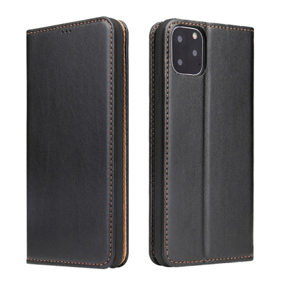 Fierre Shann PU Genuine Leather Texture Horizontal Flip Leather Case with Holder & Card Slots & Wallet For iPhone 11(Black) - iPhone 11 Cases by FIERRE SHANN | Online Shopping UK | buy2fix