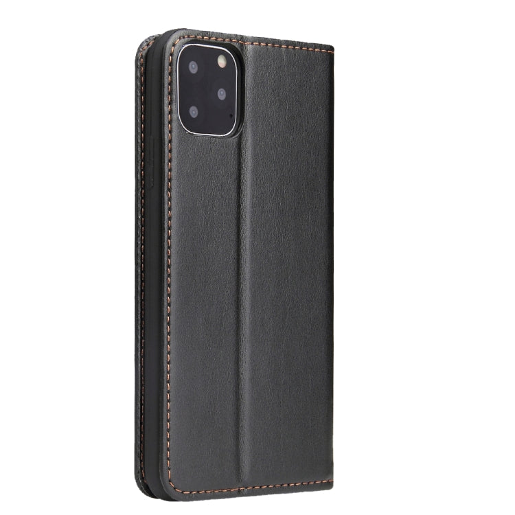 Fierre Shann PU Genuine Leather Texture Horizontal Flip Leather Case with Holder & Card Slots & Wallet For iPhone 11(Black) - iPhone 11 Cases by FIERRE SHANN | Online Shopping UK | buy2fix