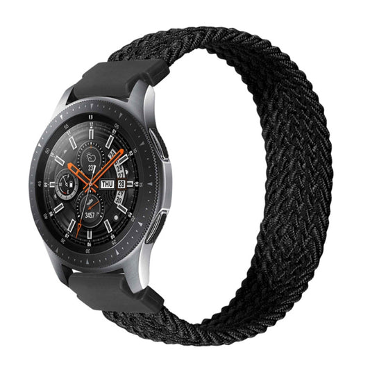 22mm Universal Nylon Weave Watch Band(Black) - Watch Bands by buy2fix | Online Shopping UK | buy2fix