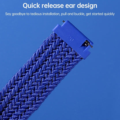 22mm Universal Nylon Weave Watch Band(Black) - Watch Bands by buy2fix | Online Shopping UK | buy2fix