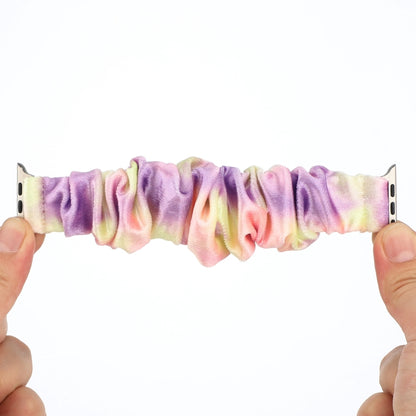 Flannel Hair Ring Strap Watch Band For Apple Watch Ultra 49mm&Watch Ultra 2 49mm / Series 9&8&7 45mm / SE 3&SE 2&6&SE&5&4 44mm / 3&2&1 42mm(2) by buy2fix