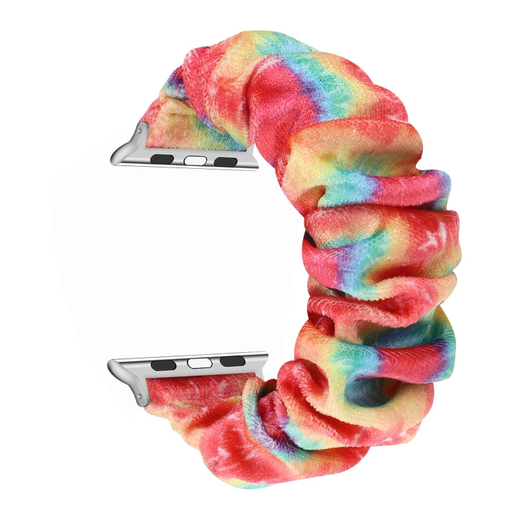 Flannel Hair Ring Strap Watch Band For Apple Watch Ultra 49mm&Watch Ultra 2 49mm / Series 9&8&7 45mm / SE 3&SE 2&6&SE&5&4 44mm / 3&2&1 42mm(6) by buy2fix