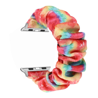 Flannel Hair Ring Strap Watch Band For Apple Watch Ultra 49mm&Watch Ultra 2 49mm / Series 9&8&7 45mm / SE 3&SE 2&6&SE&5&4 44mm / 3&2&1 42mm(6) by buy2fix