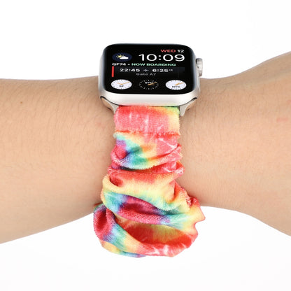 Flannel Hair Ring Strap Watch Band For Apple Watch Ultra 49mm&Watch Ultra 2 49mm / Series 9&8&7 45mm / SE 3&SE 2&6&SE&5&4 44mm / 3&2&1 42mm(6) by buy2fix