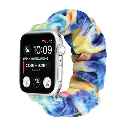 Flannel Hair Ring Strap Watch Band For Apple Watch Ultra 49mm&Watch Ultra 2 49mm / Series 9&8&7 45mm / SE 3&SE 2&6&SE&5&4 44mm / 3&2&1 42mm(11) by buy2fix