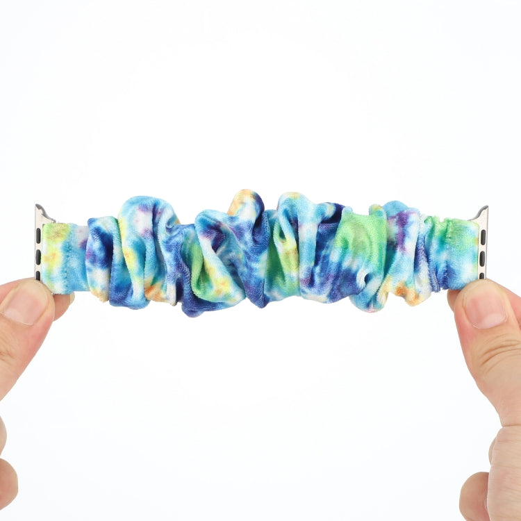 Flannel Hair Ring Strap Watch Band For Apple Watch Ultra 49mm&Watch Ultra 2 49mm / Series 9&8&7 45mm / SE 3&SE 2&6&SE&5&4 44mm / 3&2&1 42mm(11) by buy2fix