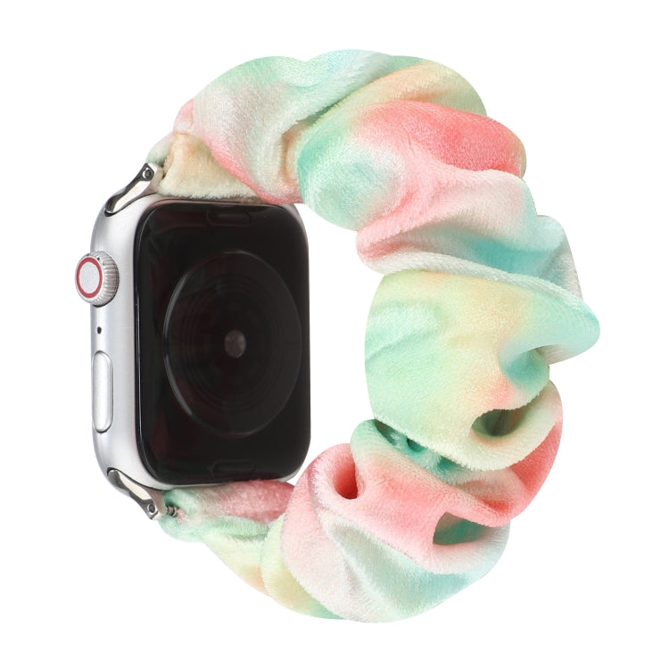 Flannel Hair Ring Strap Watch Band For Apple Watch Ultra 49mm&Watch Ultra 2 49mm / Series 9&8&7 45mm / SE 3&SE 2&6&SE&5&4 44mm / 3&2&1 42mm(13) by buy2fix