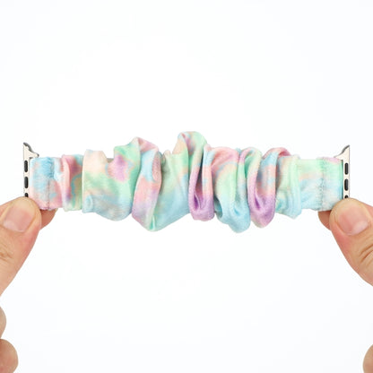 Flannel Hair Ring Strap Watch Band For Apple Watch Ultra 49mm&Watch Ultra 2 49mm / Series 9&8&7 45mm / SE 3&SE 2&6&SE&5&4 44mm / 3&2&1 42mm(14) by buy2fix