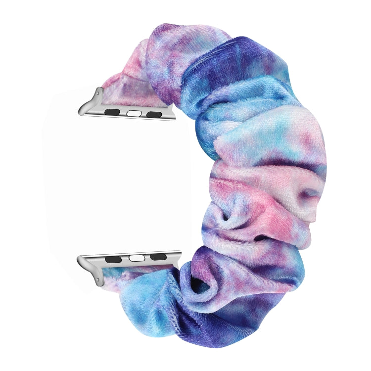 Flannel Hair Ring Strap Watch Band For Apple Watch Ultra 49mm&Watch Ultra 2 49mm / Series 9&8&7 45mm / SE 3&SE 2&6&SE&5&4 44mm / 3&2&1 42mm(15) by buy2fix