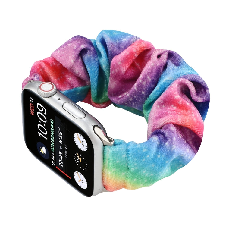 Flannel Hair Ring Strap Watch Band For Apple Watch Ultra 49mm&Watch Ultra 2 49mm / Series 9&8&7 45mm / SE 3&SE 2&6&SE&5&4 44mm / 3&2&1 42mm(16) by buy2fix