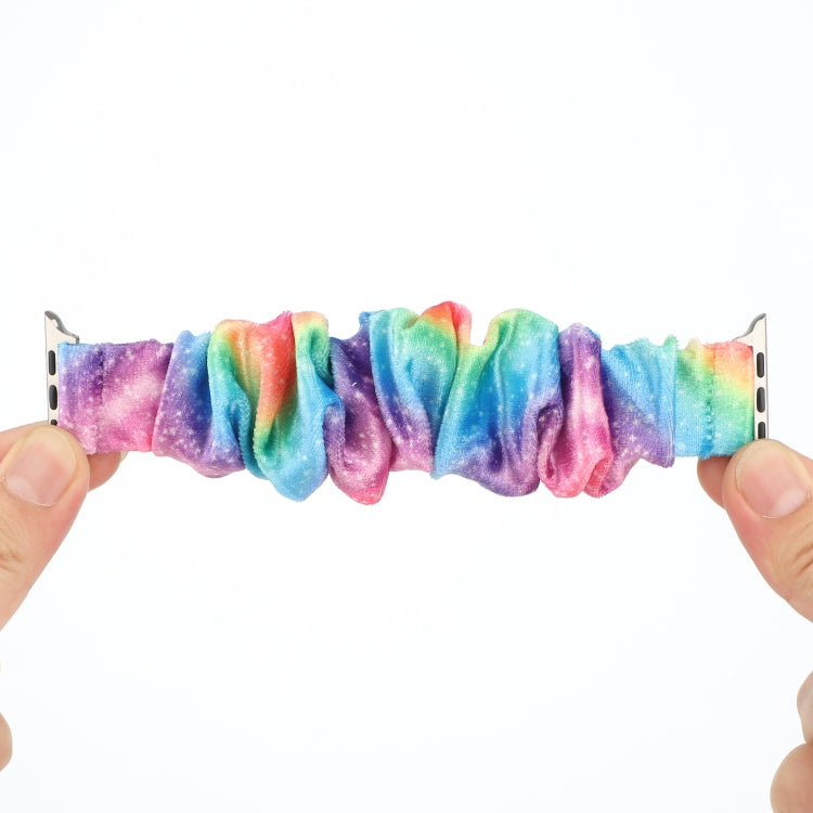 Flannel Hair Ring Strap Watch Band For Apple Watch Ultra 49mm&Watch Ultra 2 49mm / Series 9&8&7 45mm / SE 3&SE 2&6&SE&5&4 44mm / 3&2&1 42mm(16) by buy2fix